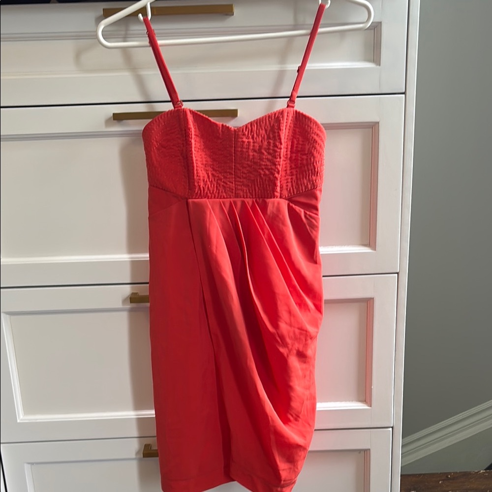 Forever 21 Vibrant Coral Strappy Dress